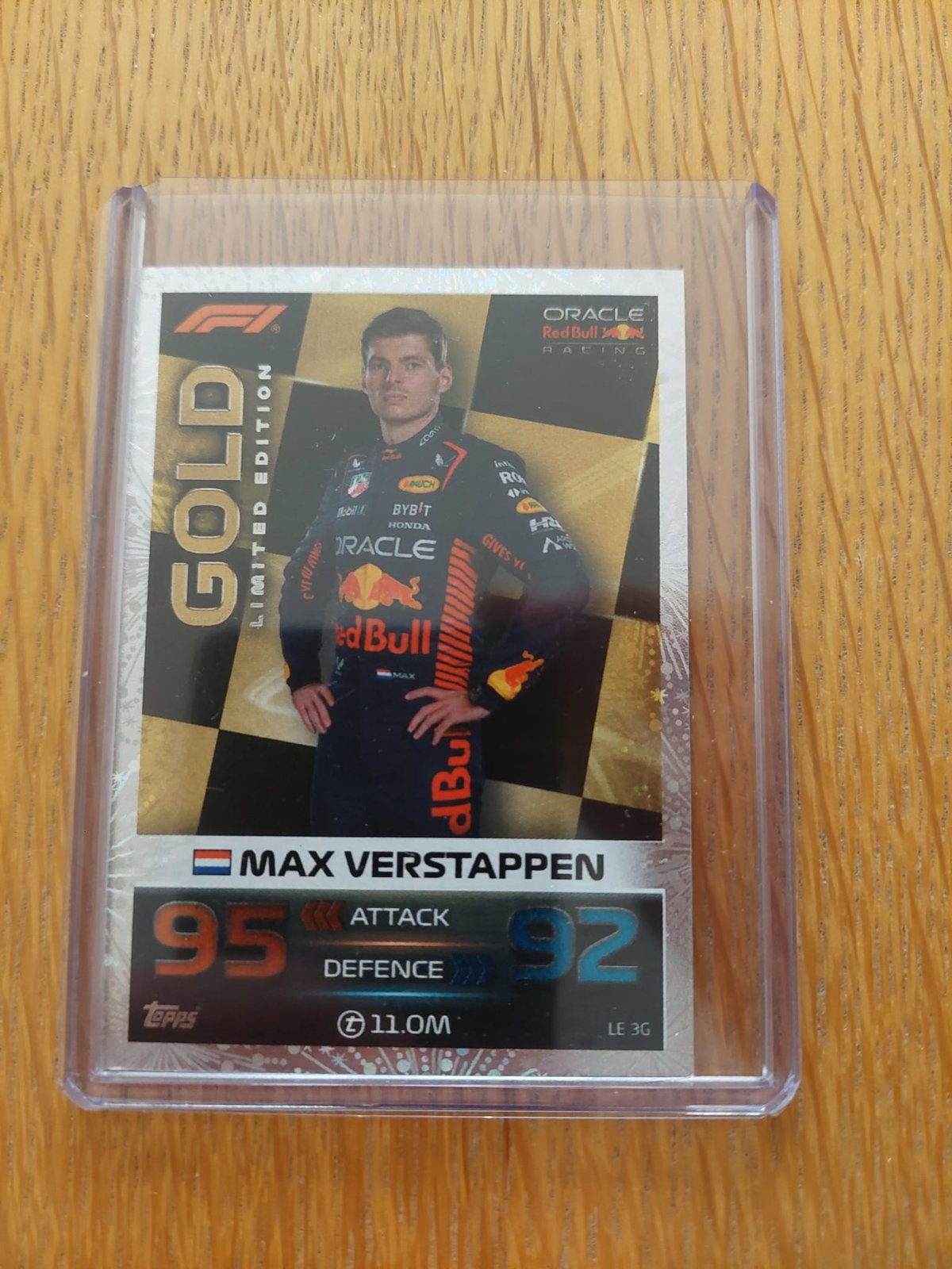 Max Verstappen Goud Refractor Topps Glimmend Formule 1, Ophalen of Verzenden, Zo goed als nieuw, Plaatje