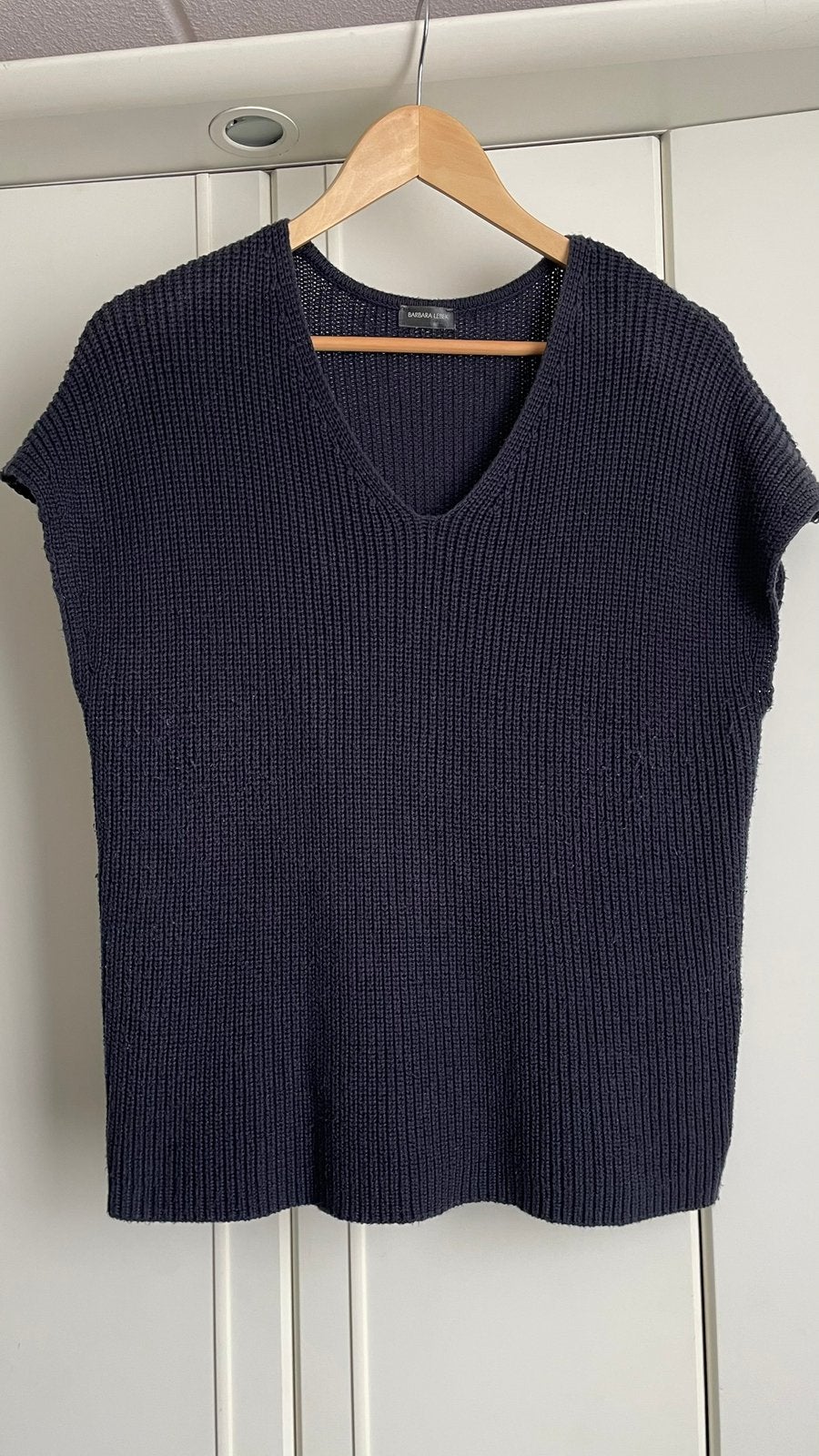 Donkerblauwe spencer Barbara Lebek 38, Maat 38/40 (M), Blauw, Ophalen of Verzenden, Zonder mouw
