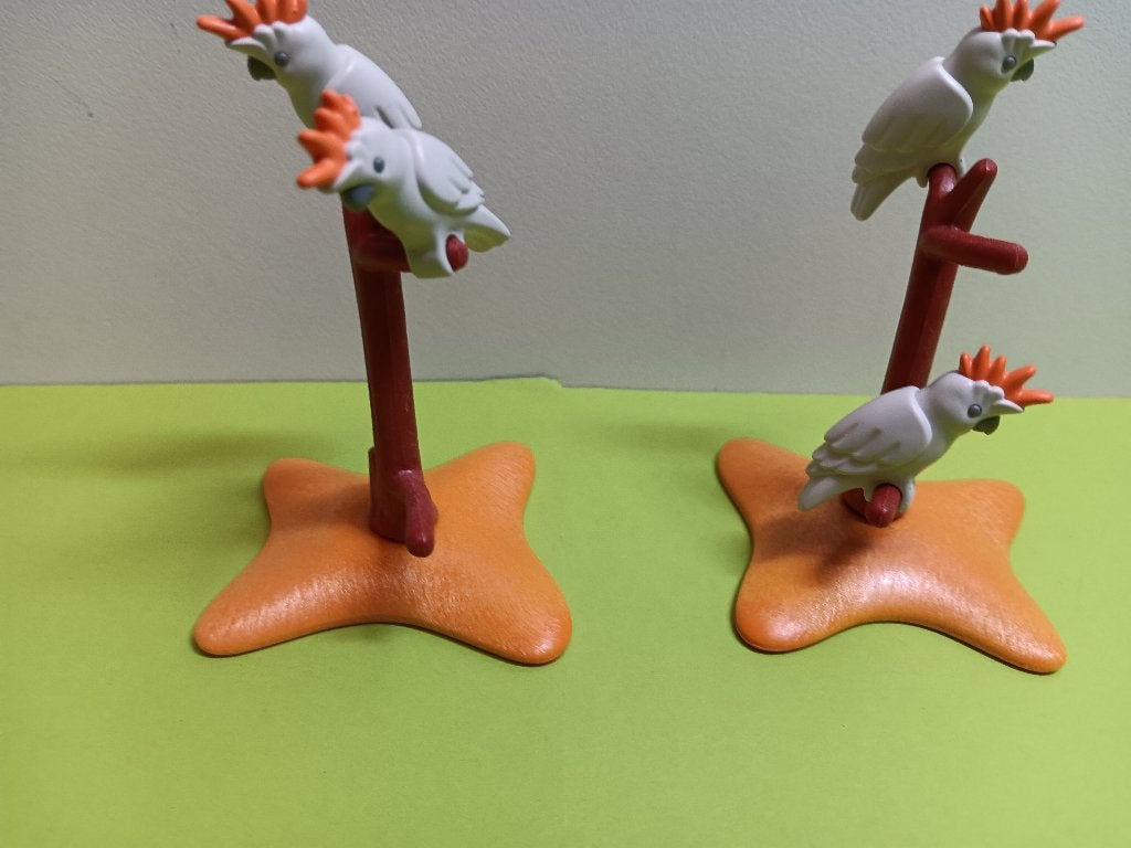 Playmobil Dieren Vogels Kaketoe duo Deco Onderdelen 1,50, Verzenden, Gebruikt