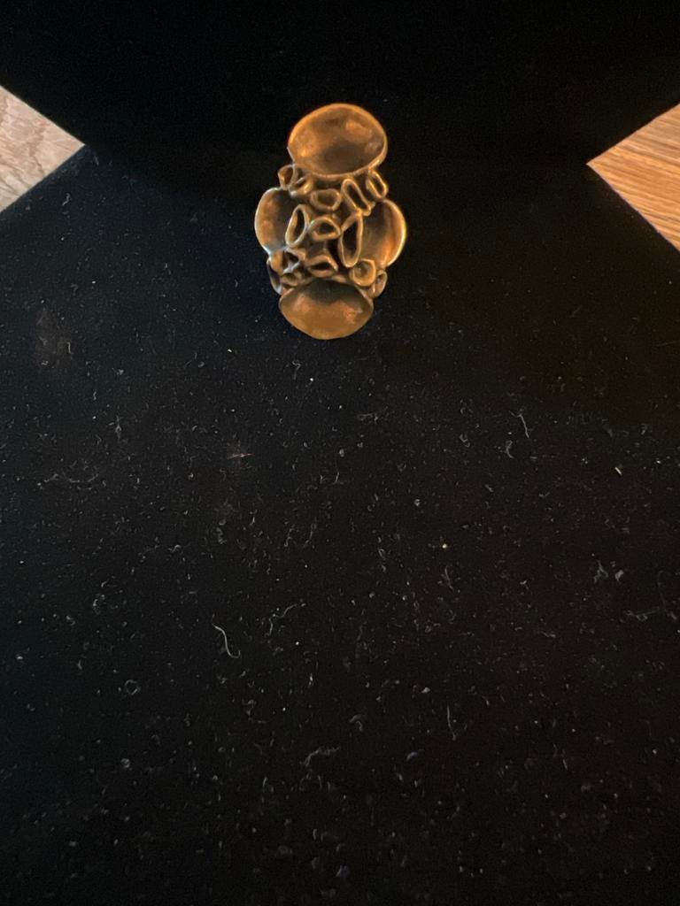 Hannu Ikonen Vintage bronzen ring, Overige materialen, Bruin, Ophalen of Verzenden, Zo goed als nieuw