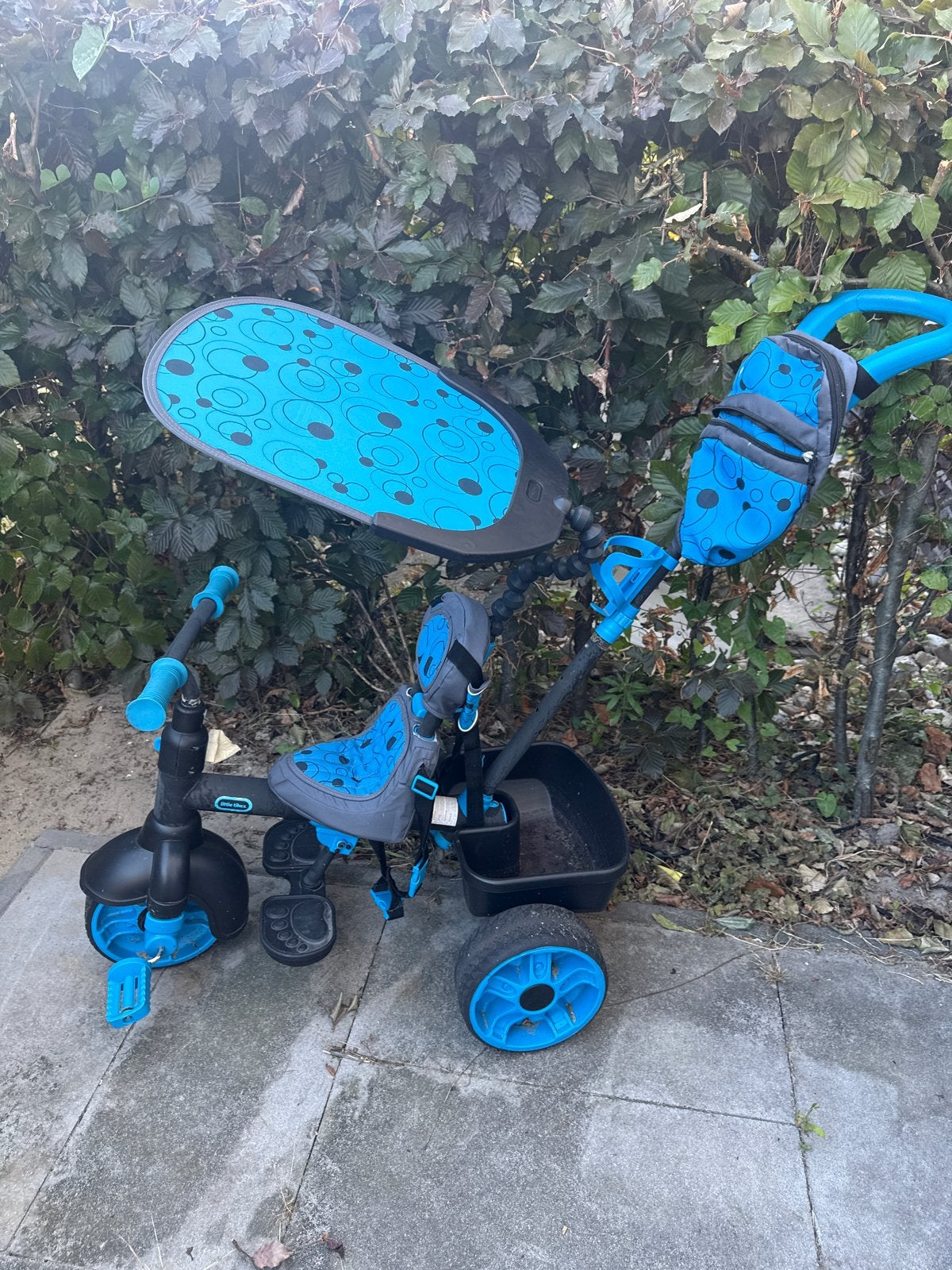 Little Tikes 4-in-1 Driewieler met Duwstang, Ophalen, Gebruikt, Velgrem, Duwstang