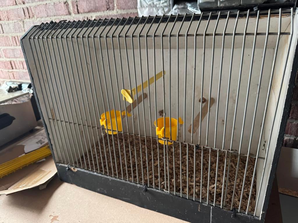 Handige vogelkooi vogelhok transportkooi, Dieren en Toebehoren, Vogels | Hokken en Kooien, Ophalen, Gebruikt, Hout, Vogelkooi