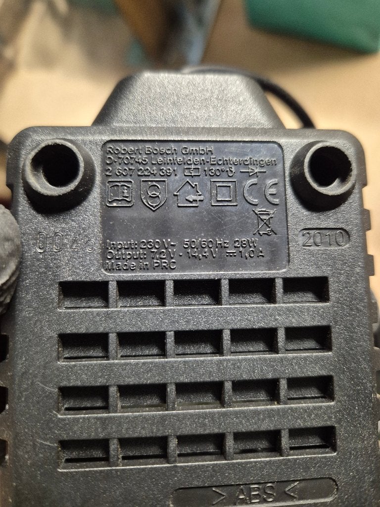 Originele Bosch AL 1411 DV Acculader (7,2V - 14,4V), Ophalen of Verzenden, Gebruikt