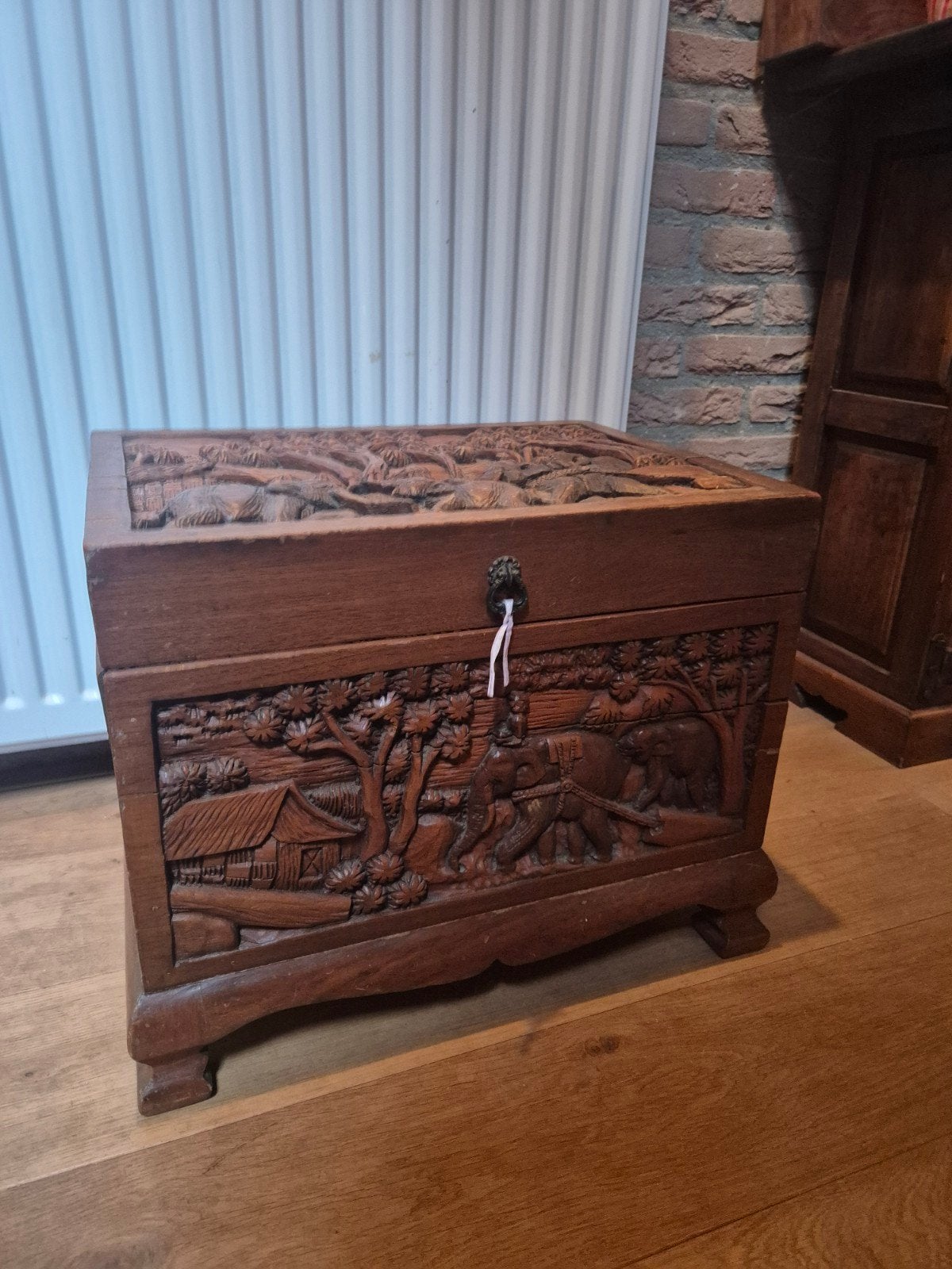 Kist olifanten, Ophalen of Verzenden, 50 tot 100 cm, Minder dan 50 cm