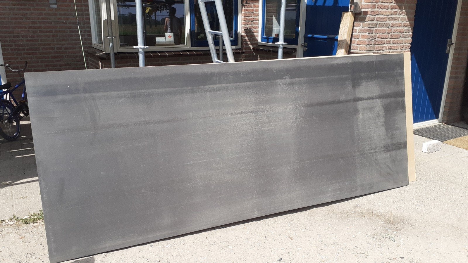 Zwarte MDF Plaat 122x305 cm 22mm dik, Ophalen