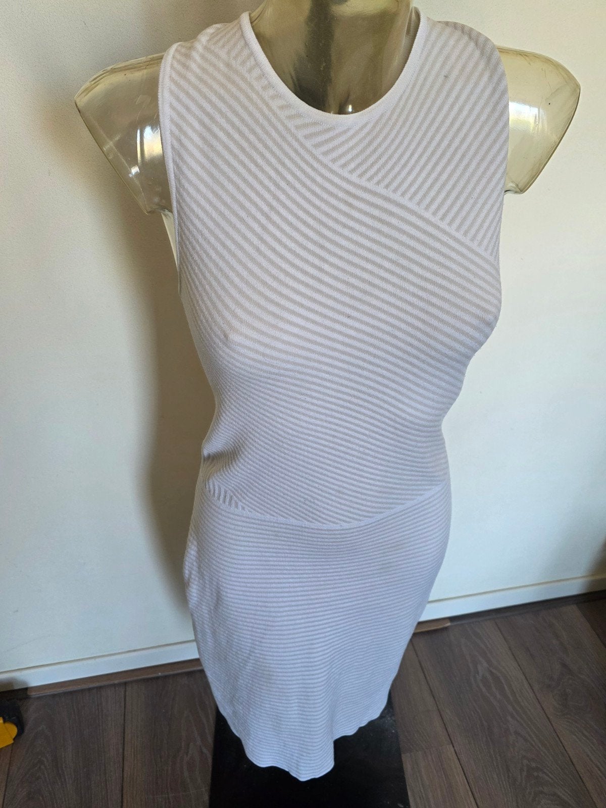 Mango aansluitende jurk maat M crème/beige, Maat 38/40 (M), Mango, Beige, Ophalen of Verzenden