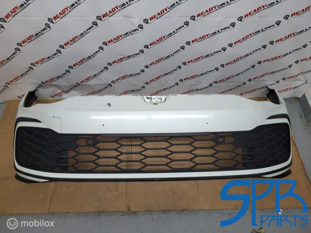 GOLF 8 VIII LOK1 GTI GTD Voorbumper 5H0807221G ORYX WHITE 6X, Gebruikt, Ophalen of Verzenden, Bumper, Volkswagen