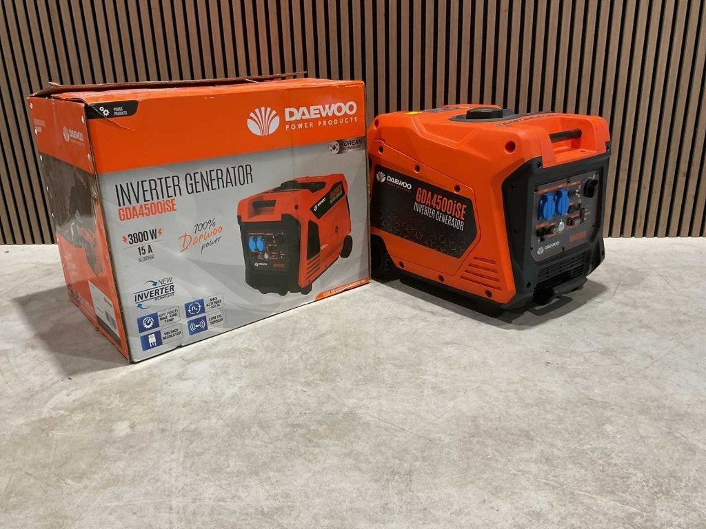 Daewoo benzine stroomgenerator aggregaat 4 modellen nieuw ‼️, Ophalen, Benzine, Geluidgedempt, Nieuw