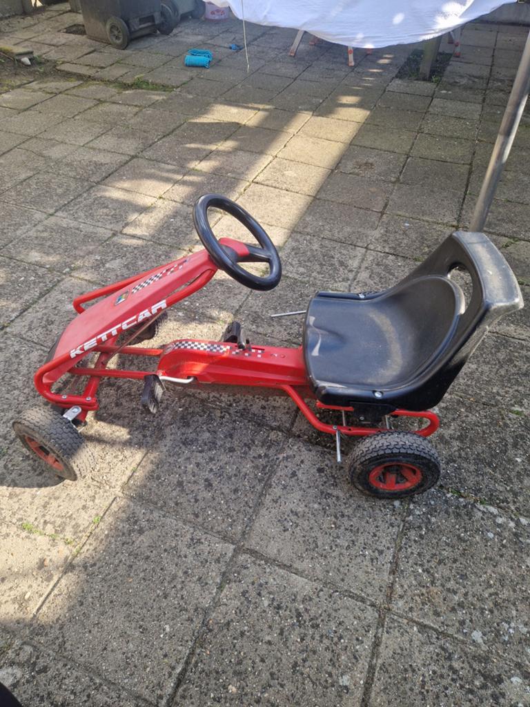 Kettcar Melbourne skelter - rood, gebruikt, Kinderen en Baby's, Speelgoed | Buiten | Skelters, Gebruikt, Berg, Ophalen of Verzenden