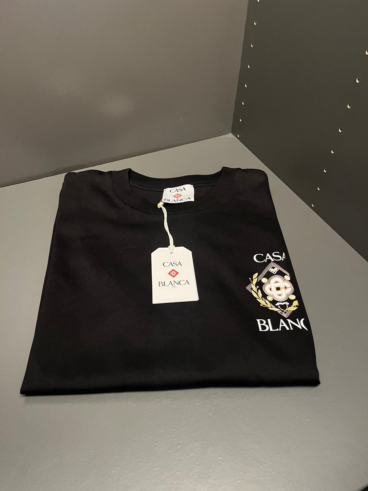 Zwart T-shirt logo voor en achter, Ophalen of Verzenden, Nieuw, Overige maten, Zwart