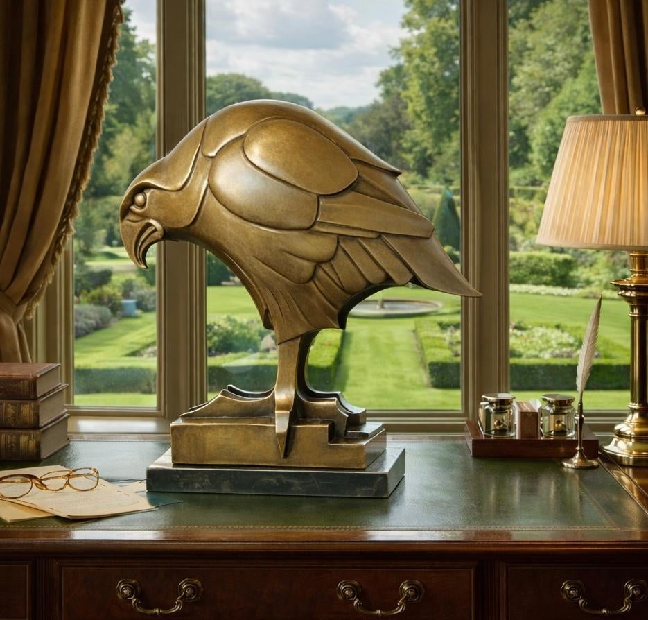 Bronzen grote Art Deco adelaar 40cm/12,5 kg zuiver brons, Antiek en Kunst, Ophalen of Verzenden