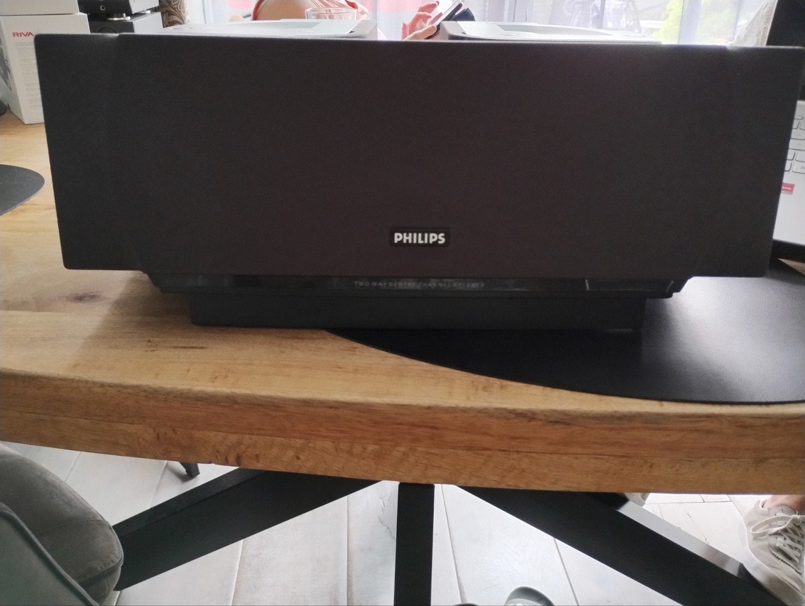 Philips center speaker in zeer goede staat 100Watt 6ohm, Ophalen, Philips, Gebruikt, 60 tot 120 watt