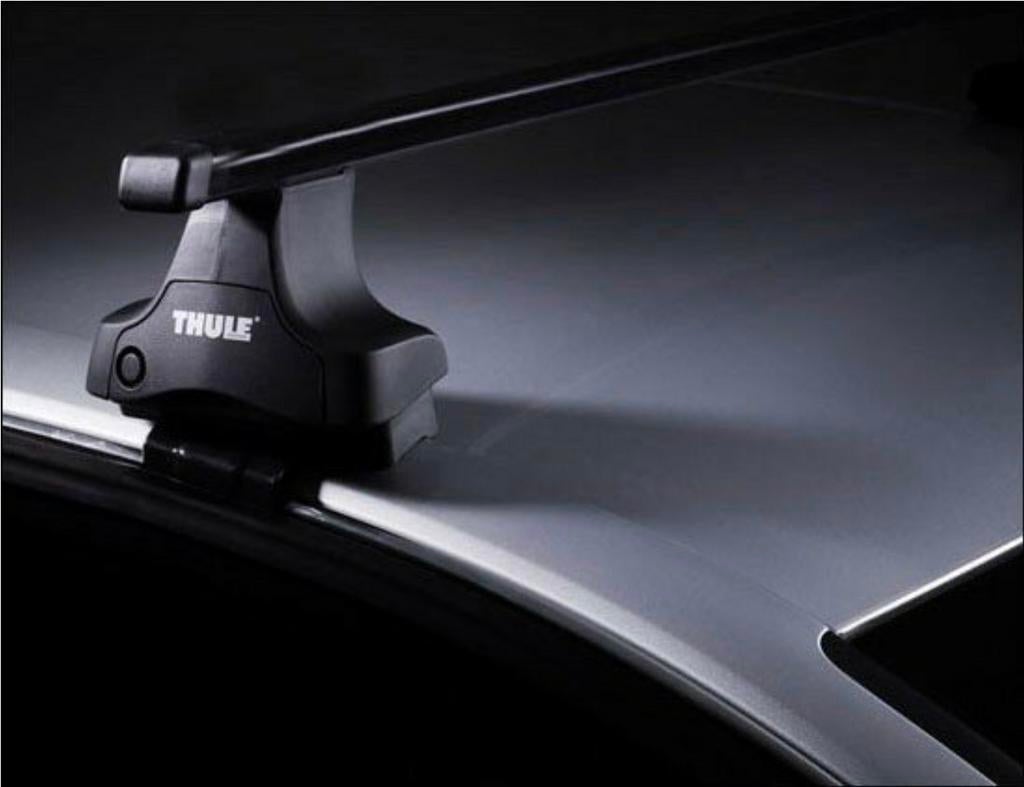 Thule dakdrager set SquareBar 120 met Rapid System 754, Ophalen of Verzenden, Gebruikt