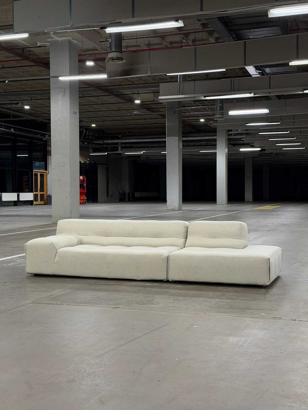 B&B Tufty Too | Linnen | Ecru | NIEUWSTAAT + Garantie, 250 tot 300 cm, 100 tot 125 cm, Ophalen of Verzenden, Zo goed als nieuw