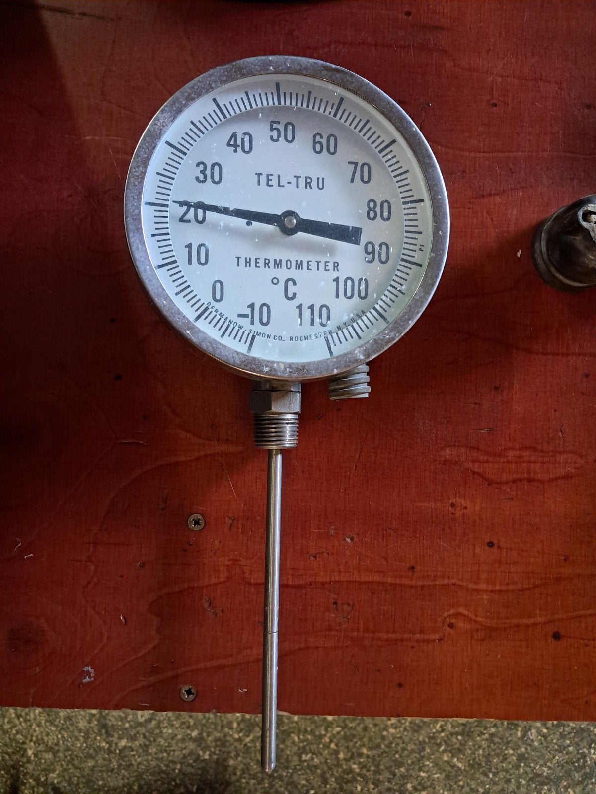 Thermometer Tel-Tru., Ophalen, Gebruikt, Temperatuur