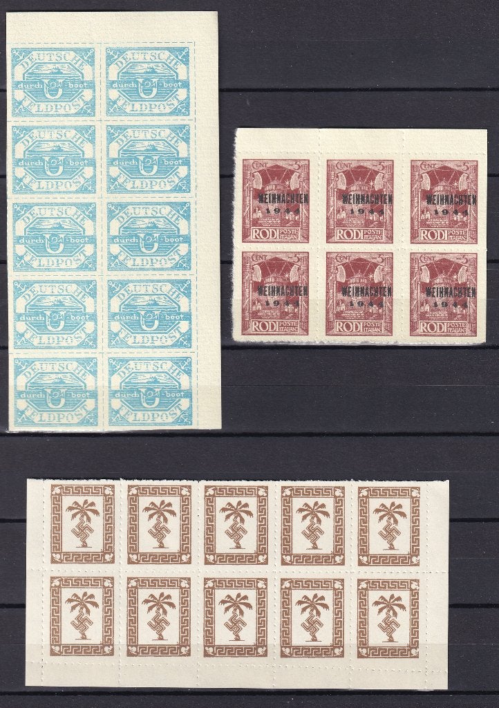 B193A) 26 stuks Feldpost 1944/5 zonder gom/maakwerk, Verzenden, Duitse Keizerrijk, Postfris
