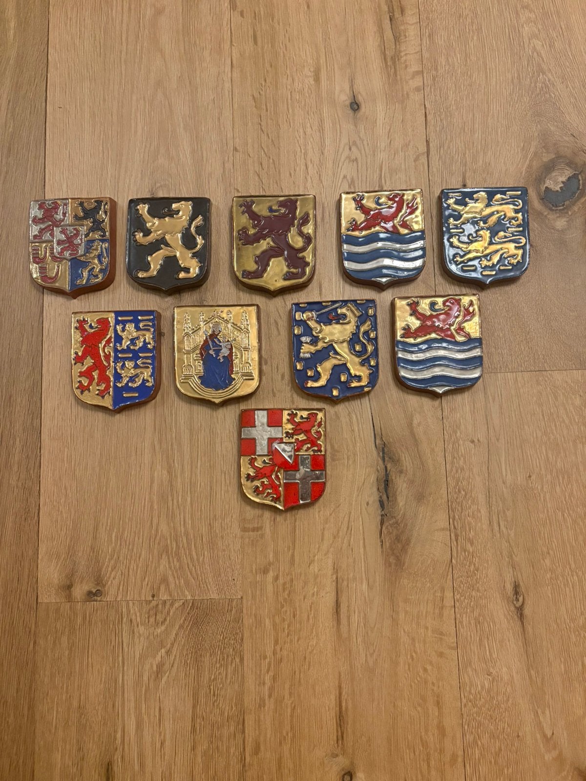 Tegula Tegelen wapenschild Cloisonne tegels provincies, Ophalen of Verzenden