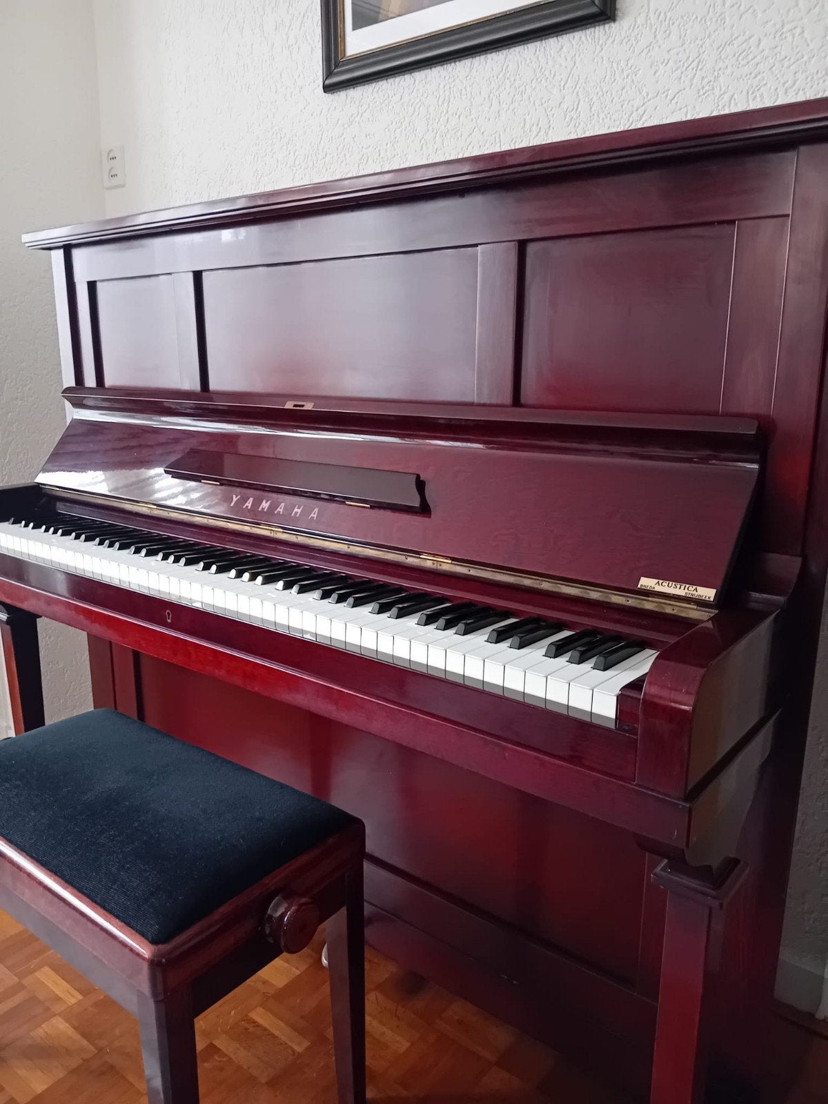 Yamaha U-2 Piano Mahonie met Kruk, Ophalen, Gebruikt, Bruin, Piano