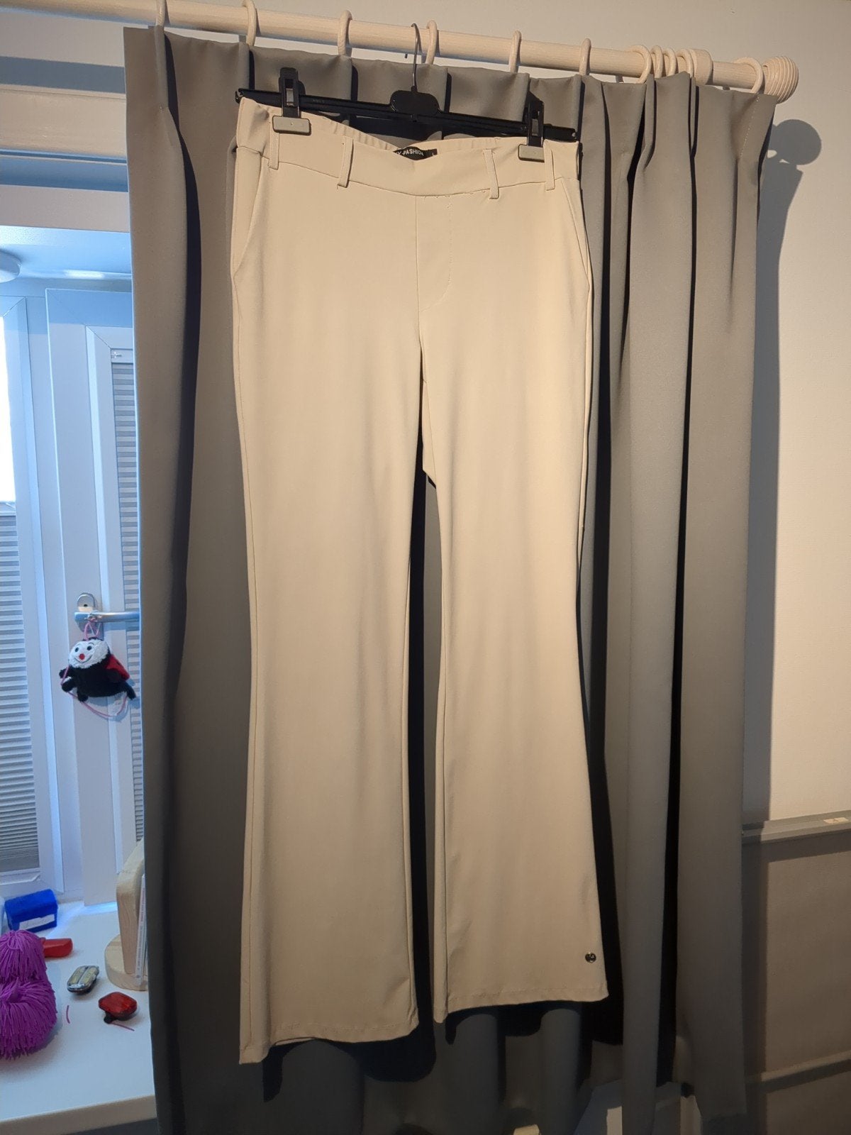 My Pashion flared broek, Beige, Maat 42/44 (L), Ophalen of Verzenden, Zo goed als nieuw