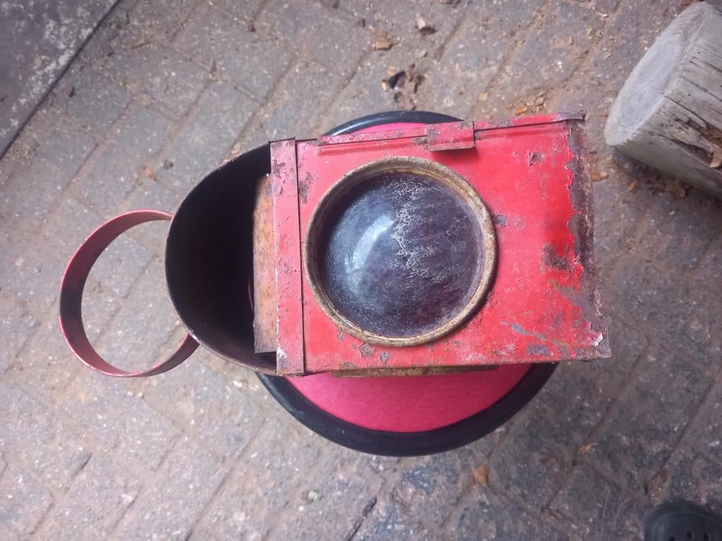 Oude seinlamp, Antiek en Kunst, Antiek | Lampen, Ophalen