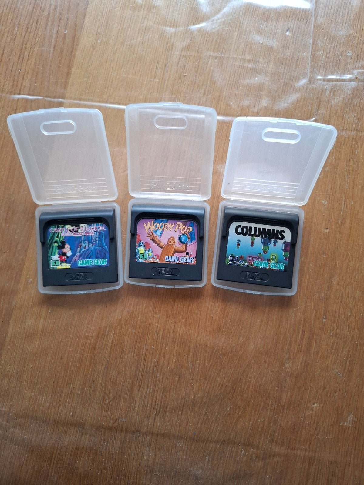 Sega Game Gear Games: Castle of Illusion, Columns, Woody Pop, Gebruikt, Game Gear, 1 speler, Ophalen of Verzenden
