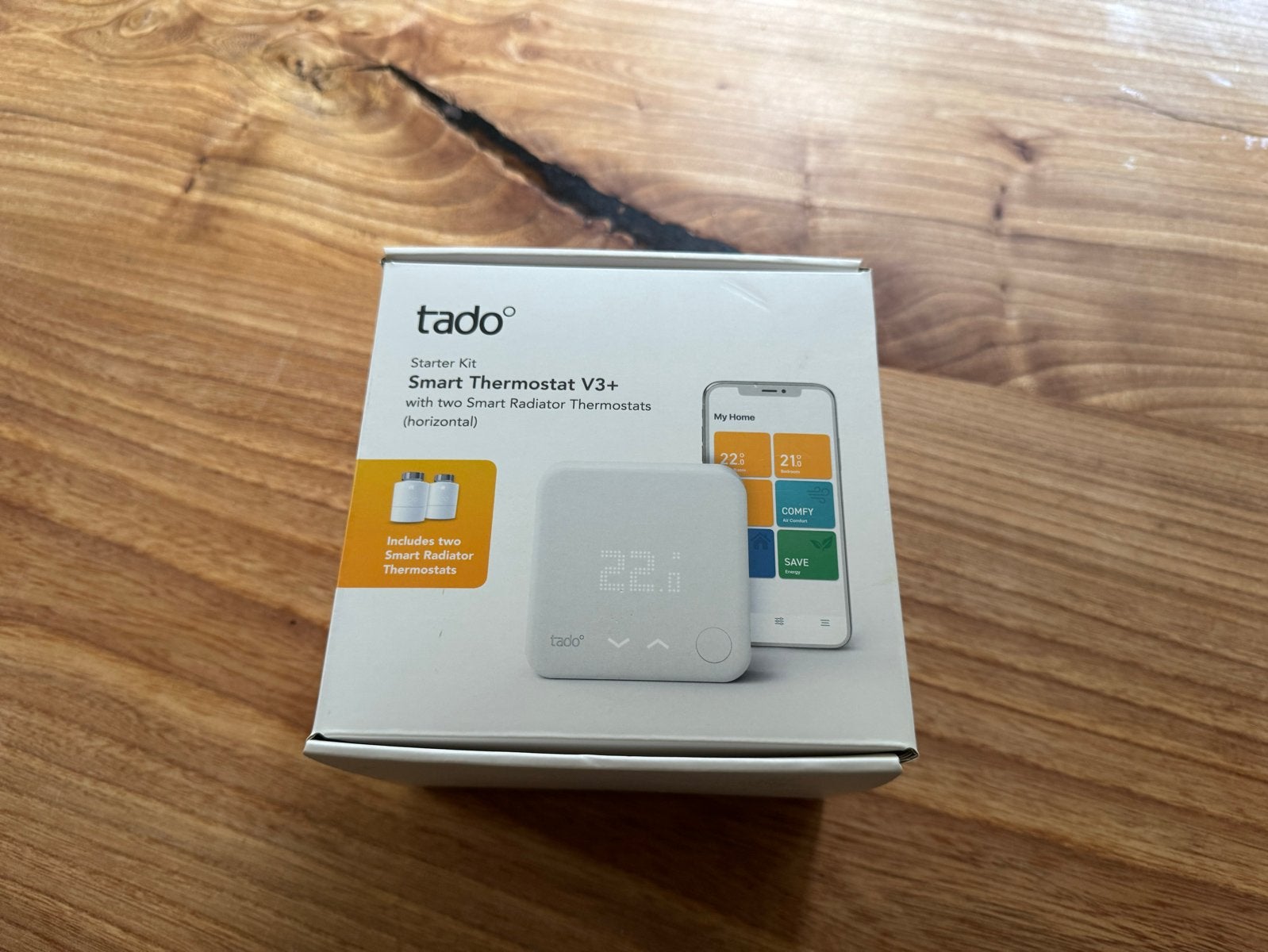 Tado Slimme Thermostaat V3+ Starter Kit met 2 Radiatorthermo, Doe-het-zelf en Verbouw, Ophalen, Slimme thermostaat, Zo goed als nieuw