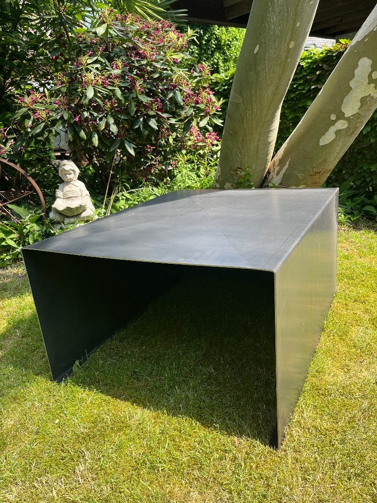 Cortenstaal Garage voor Robotmaaier - 65x80x40 cm, Tuin en Terras, Robotmaaiers, Ophalen, Nieuw, Meer dan 25 cm