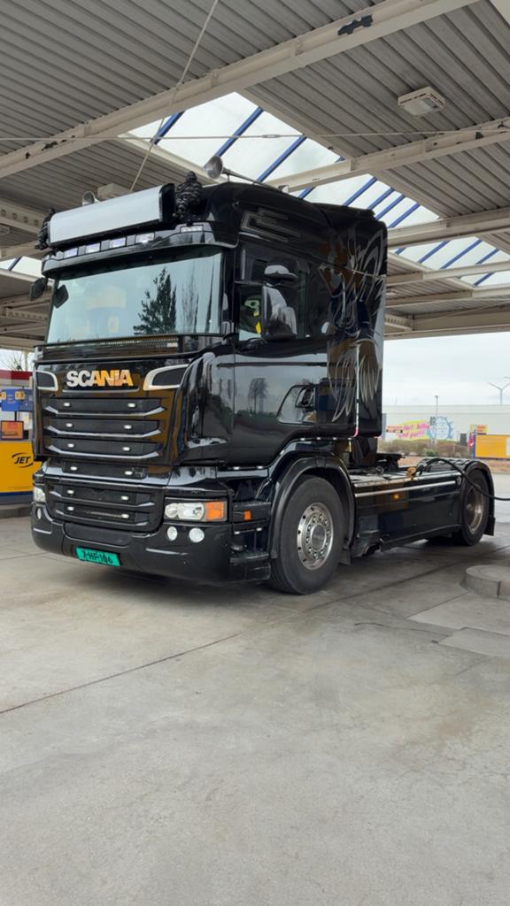 Scania R560 full air, Auto's, Vrachtwagens, Automaat, Euro 5, Achterwielaandrijving, Zwart