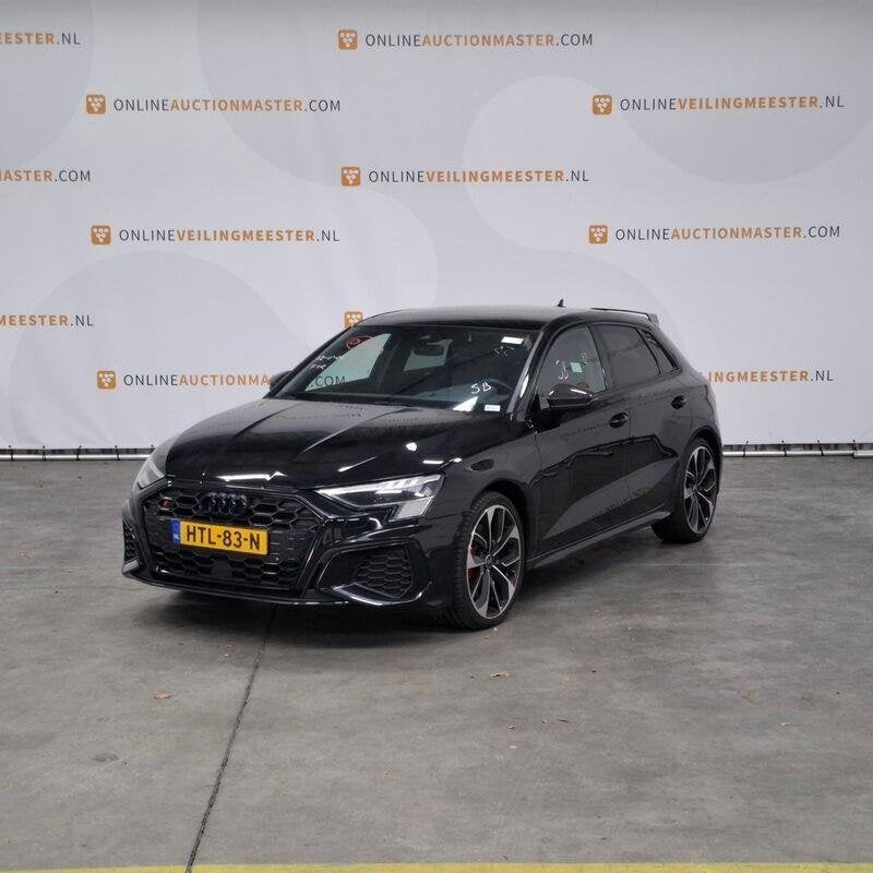 Personenauto Audi, A3 Sportback, 2.0 TFSI S3 quattro, 2023, Auto's, Euro 6, 4 cilinders, 1984 cc, Zwart