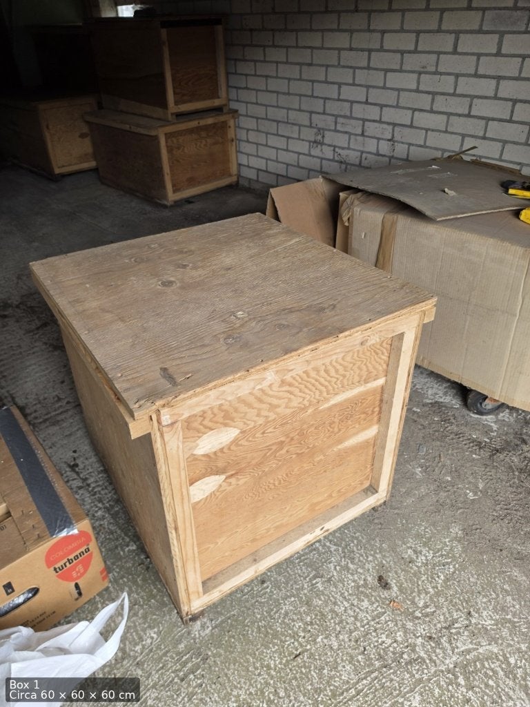 5 stevige opslagboxen. €125 p/st of €500 compleet set, Ophalen, Zo goed als nieuw