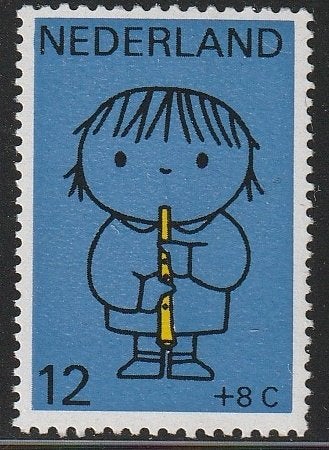 Nederland 1969 932 Kind 12c, Bruna Blokfluit, Postfris, Postzegels en Munten, Postzegels | Nederland, Ophalen of Verzenden, Na 1940