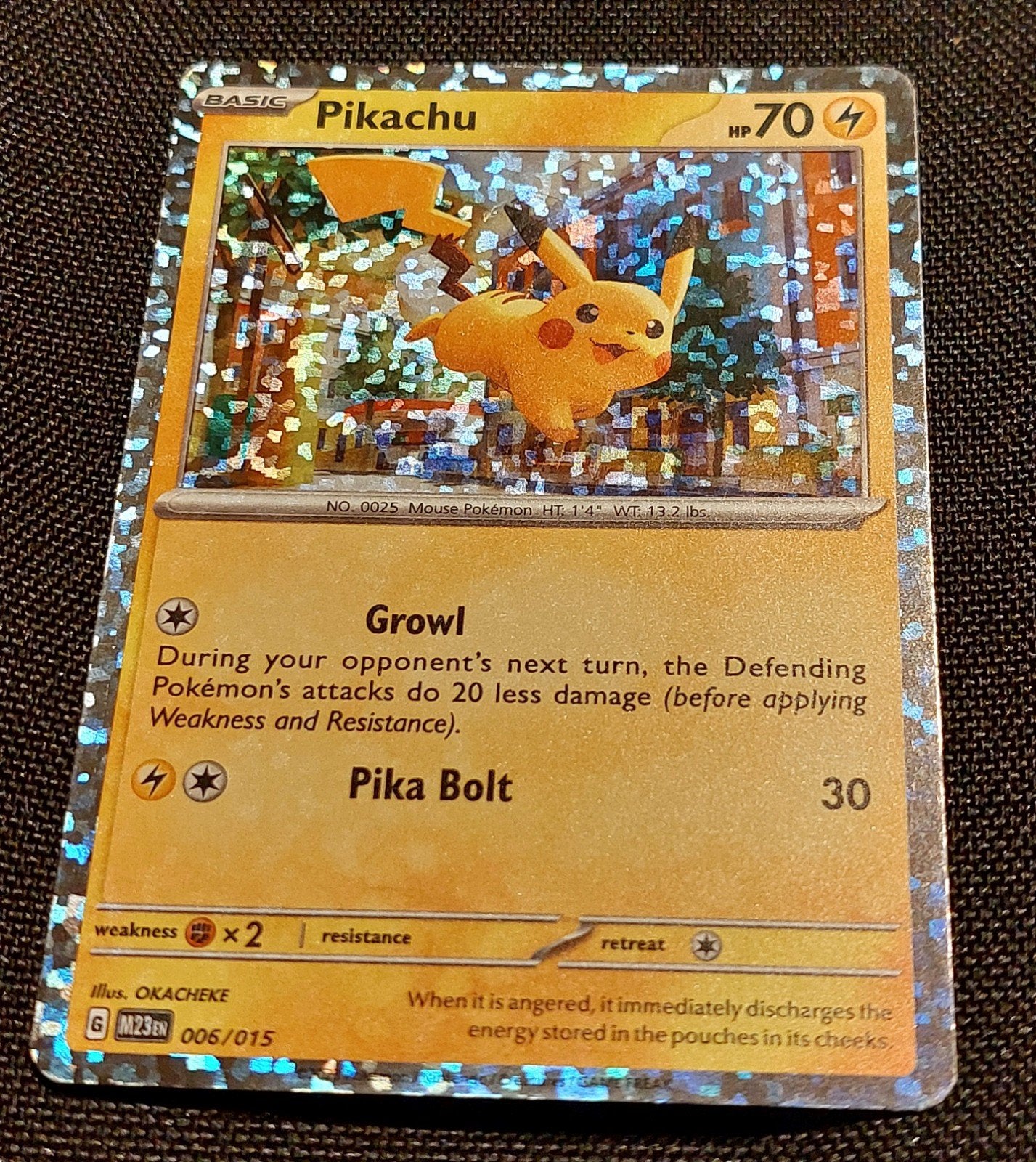 Pikachu 006/015 McDonalds serie, Ophalen of Verzenden, Zo goed als nieuw, Losse kaart