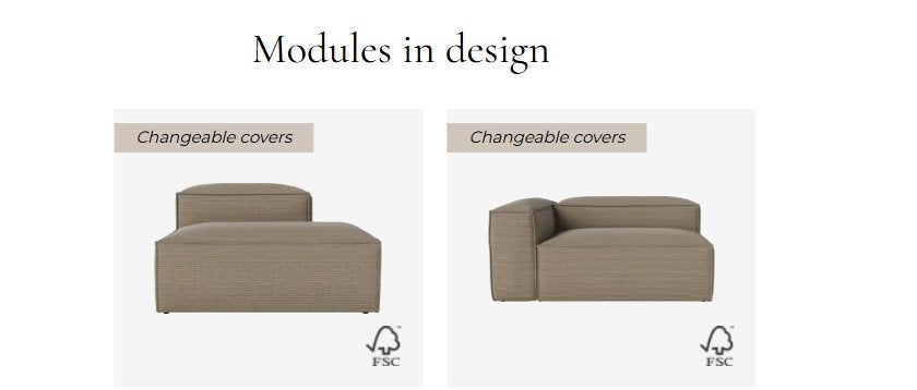 Bolia - Cosima Modulaire Sofa, Ophalen, 100 tot 125 cm, Driepersoons, Zo goed als nieuw