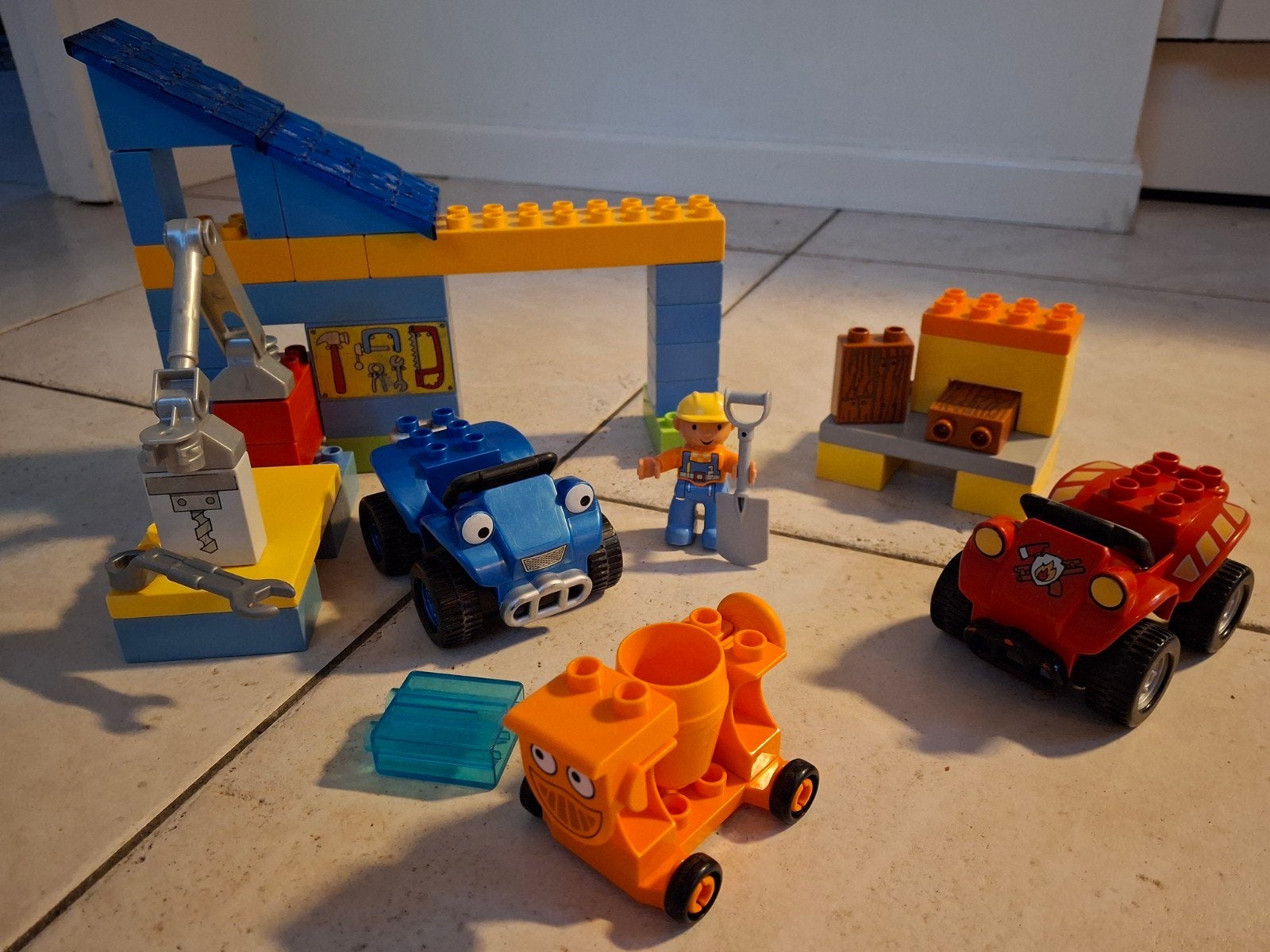 Duplo Bob de Bouwer set, Inclusief minifiguren, Gebruikt, Ophalen of Verzenden, Duplo