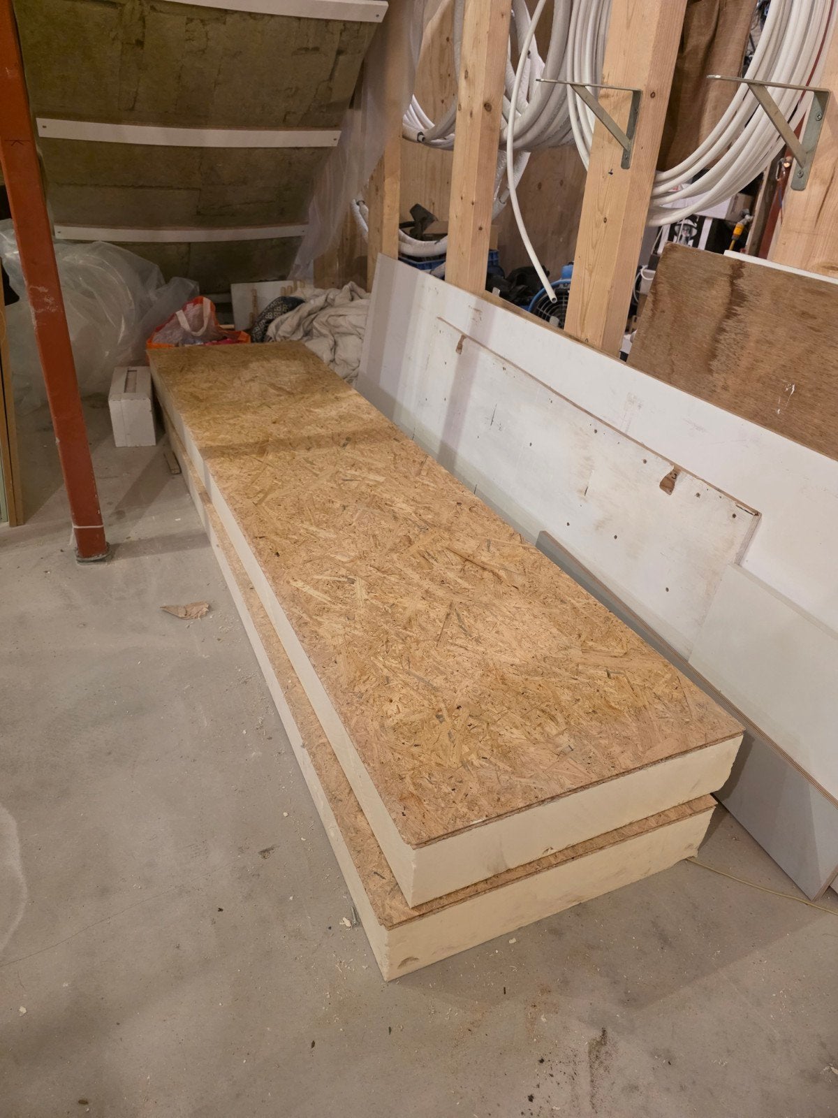 2x plaat 12mm OSB met 120mm pir, Ophalen, Nieuw, Hardschuim (Pir)