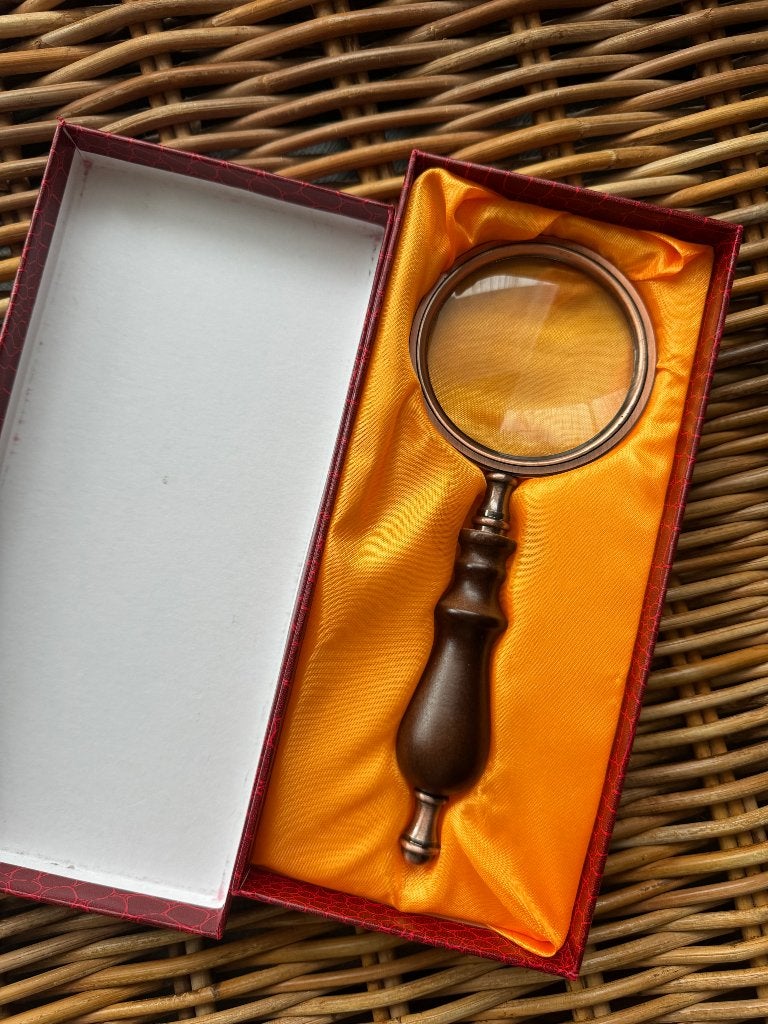 Vintage-style magnifying glass, Ophalen of Verzenden, Zo goed als nieuw, Vergrootglas of Loep
