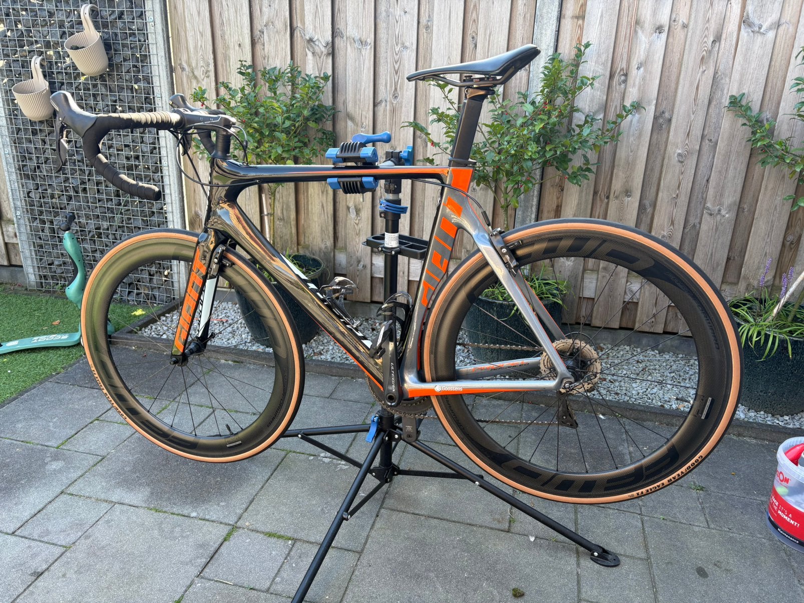 Giant Propel Advanced M/L 2017 - velgremmen -FFWD 60 mm velg, Ophalen, 28 inch, Gebruikt, Carbon