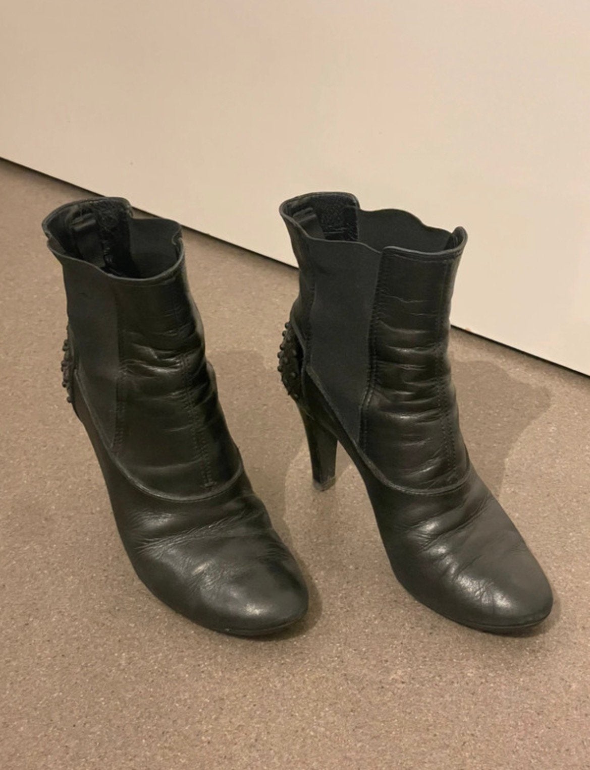 laarzen - tod’s, Zwart, Lage of Enkellaarzen, Ophalen of Verzenden, Gedragen