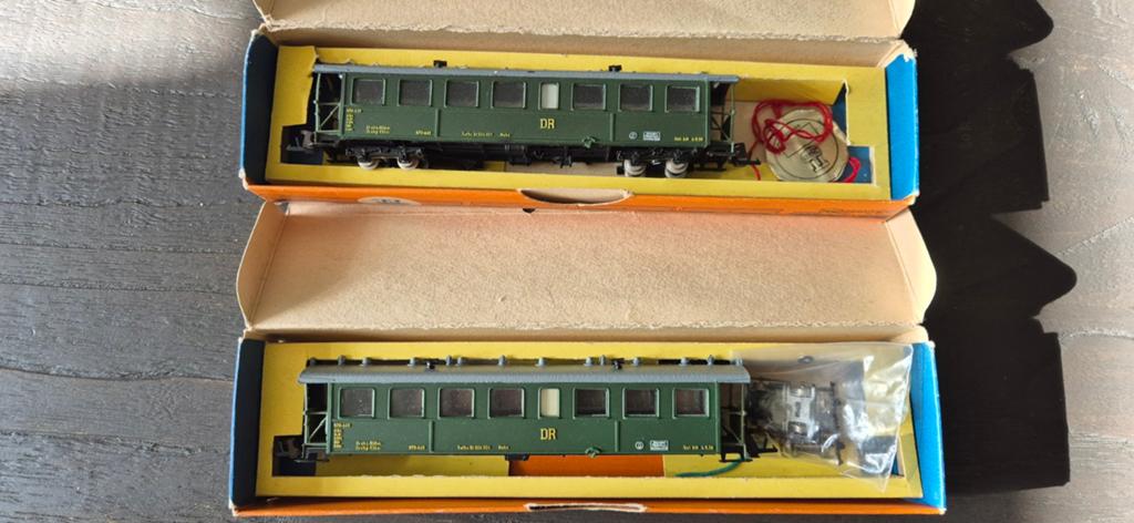 2x smalspoorwagen Zeuke h0m, Ophalen of Verzenden, Gelijkstroom, Wagon, Overige merken
