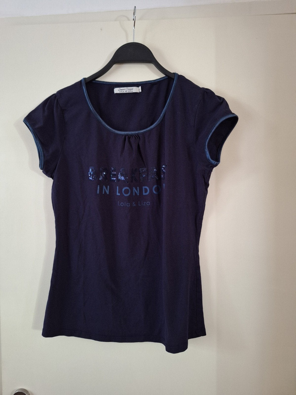 dames shirt lola liza maat L blauw, Kleding | Dames, Maat 38/40 (M), Blauw, Ophalen of Verzenden, Korte mouw