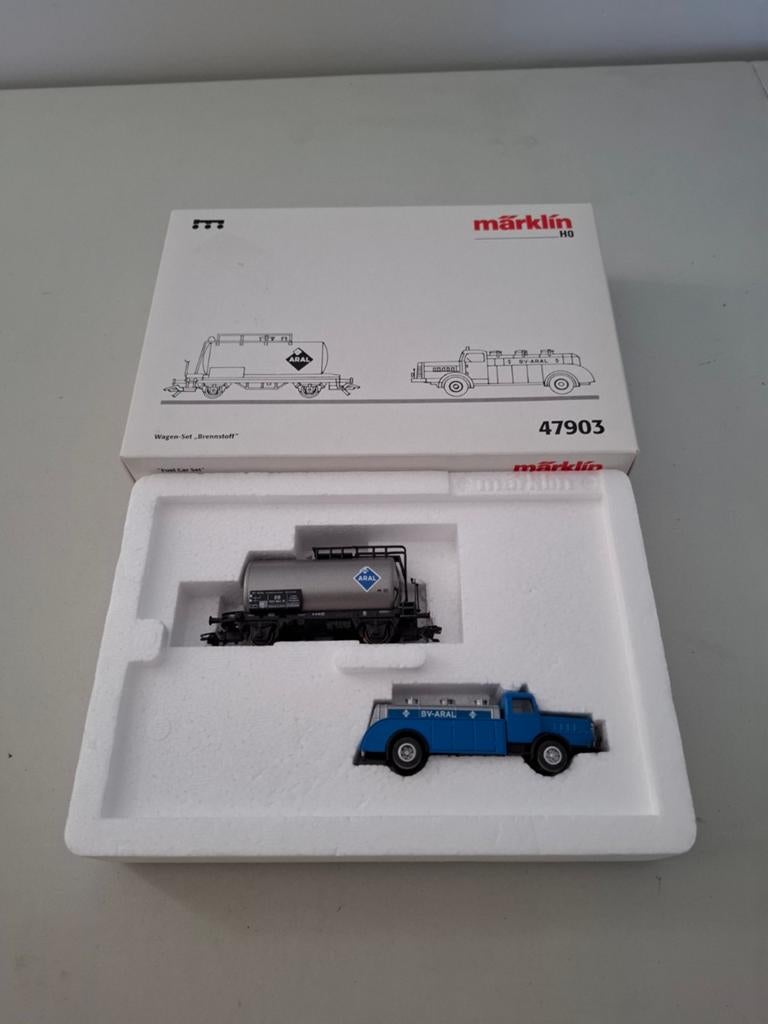 Marklin H0 47903 Wagenset Brenstoff DB, Hobby en Vrije tijd, Modeltreinen | H0, Wisselstroom, Treinset, Ophalen of Verzenden, Zo goed als nieuw