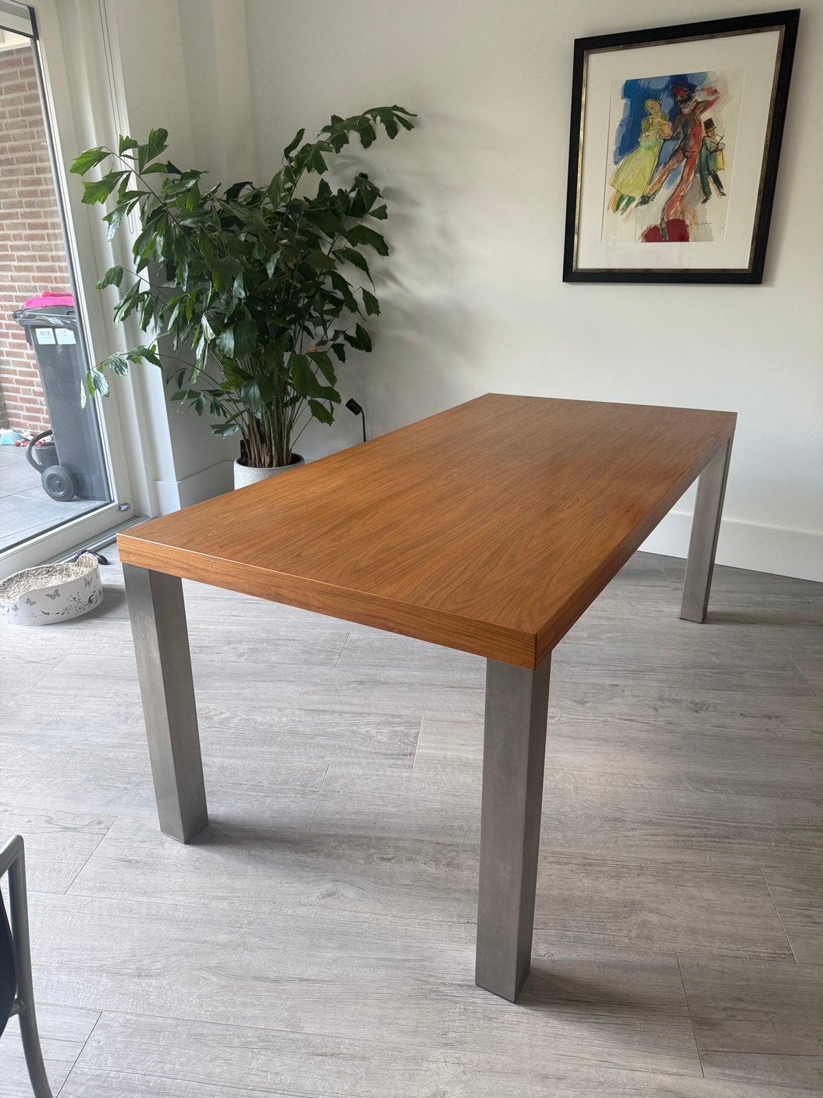Eettafel 180 bij 90 cm - GRATIS -, Ophalen, Gebruikt, 50 tot 100 cm, 150 tot 200 cm