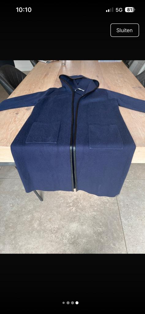 Vest rino en pelle donkerblauw, Verzenden, Zo goed als nieuw, Maat 42/44 (L), Blauw