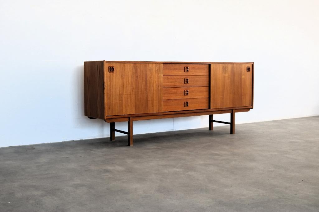 vintage sideboard | dressoir | jaren 60 | Zweeds, Gebruikt, Met deur(en), ., 150 tot 200 cm