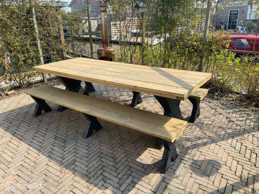 Tuinset 6 persoons - 200 x 95 cm | BEZORGING DOOR HEEL NL, Ophalen of Verzenden, Nieuw