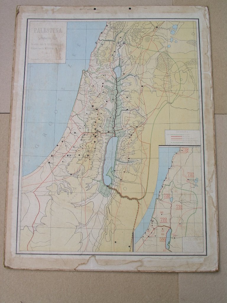 Schoolplaat Palestina, Ophalen, Aardrijkskunde