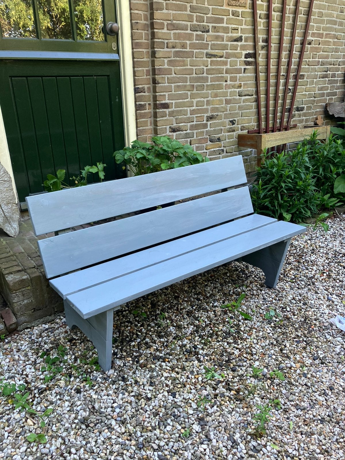 Tuinbank, Ophalen, Zo goed als nieuw, Hout