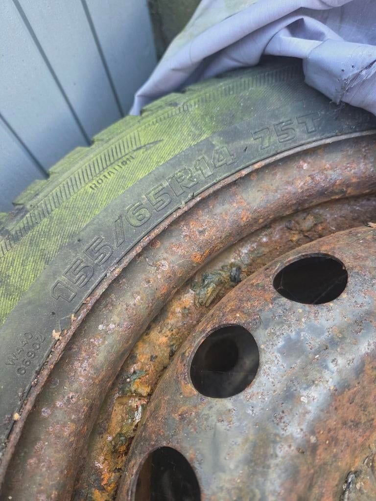 Banden op stalen velgen, Ophalen, Gebruikt