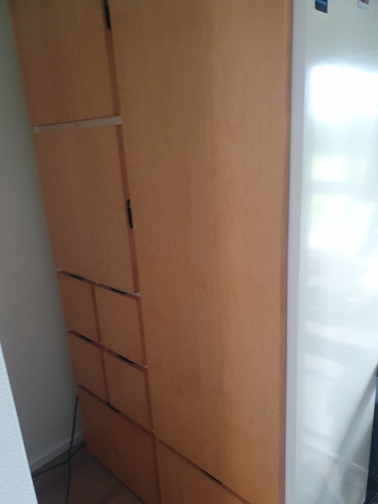 Kast, Huis en Inrichting, Kasten | Kledingkasten, Ophalen, Gebruikt, 100 tot 150 cm, 200 cm of meer