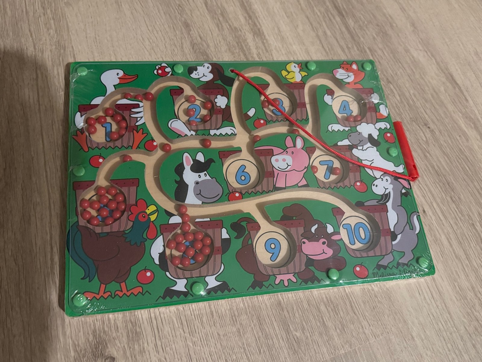 Melissa & Doug Magnetisch Doolhof Boerderij Nummers, Verzenden, Nieuw, Overige typen